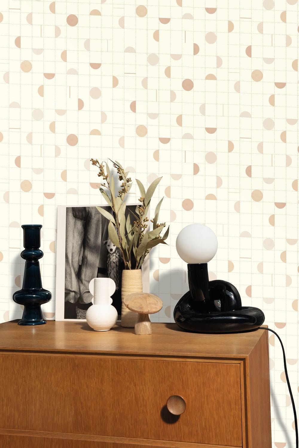 Jump Around Wallpaper - Beige Blanc - Caselio - 102861020 - Premier Wallcovering