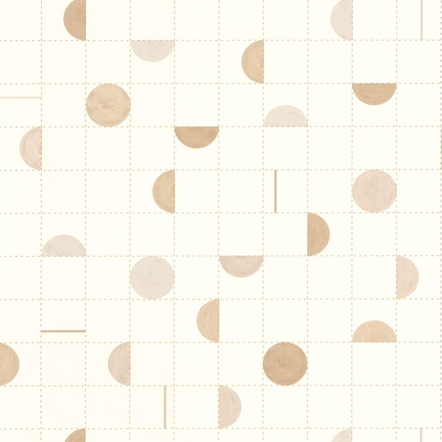 Jump Around Wallpaper - Beige Blanc - Caselio - 102861020 - Premier Wallcovering