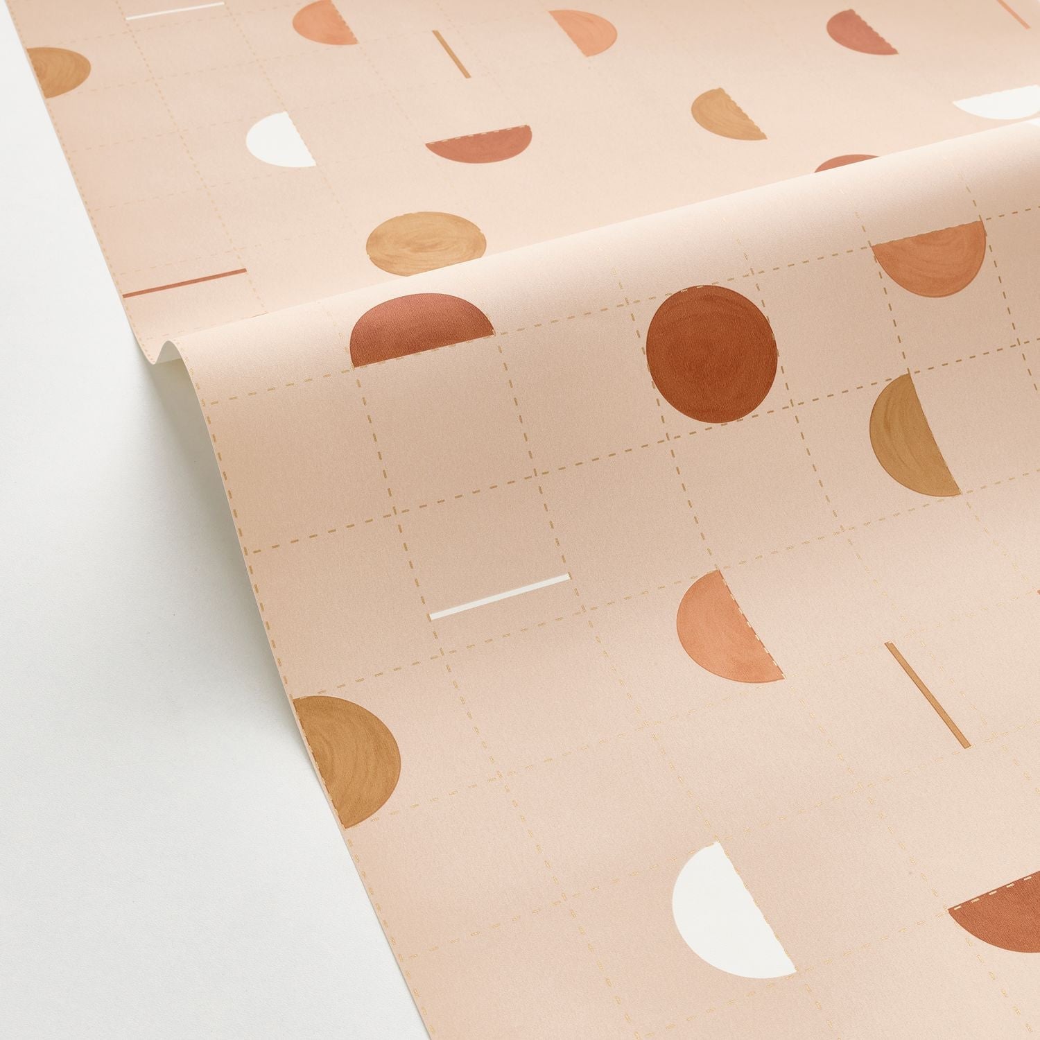 Jump Around Wallpaper - Terracotta Camel - Caselio - 102864021 - Premier Wallcovering