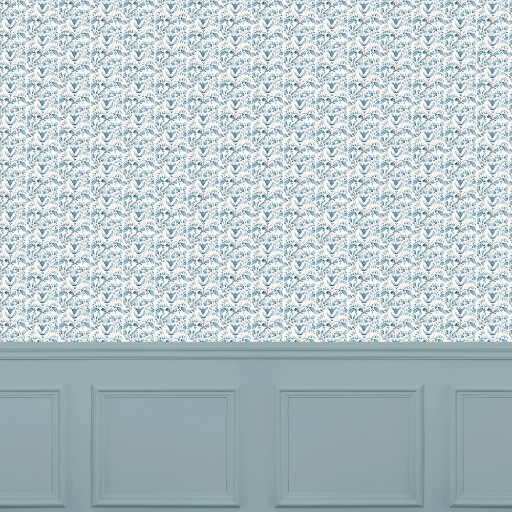 Juna Wallpaper - Denim - Voyage Maison - JUNA/WPO/DEN - Premier Wallcovering