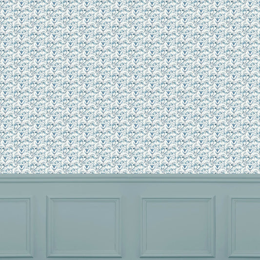 Juna Wallpaper - Denim - Voyage Maison - JUNA/WPO/DEN - Premier Wallcovering