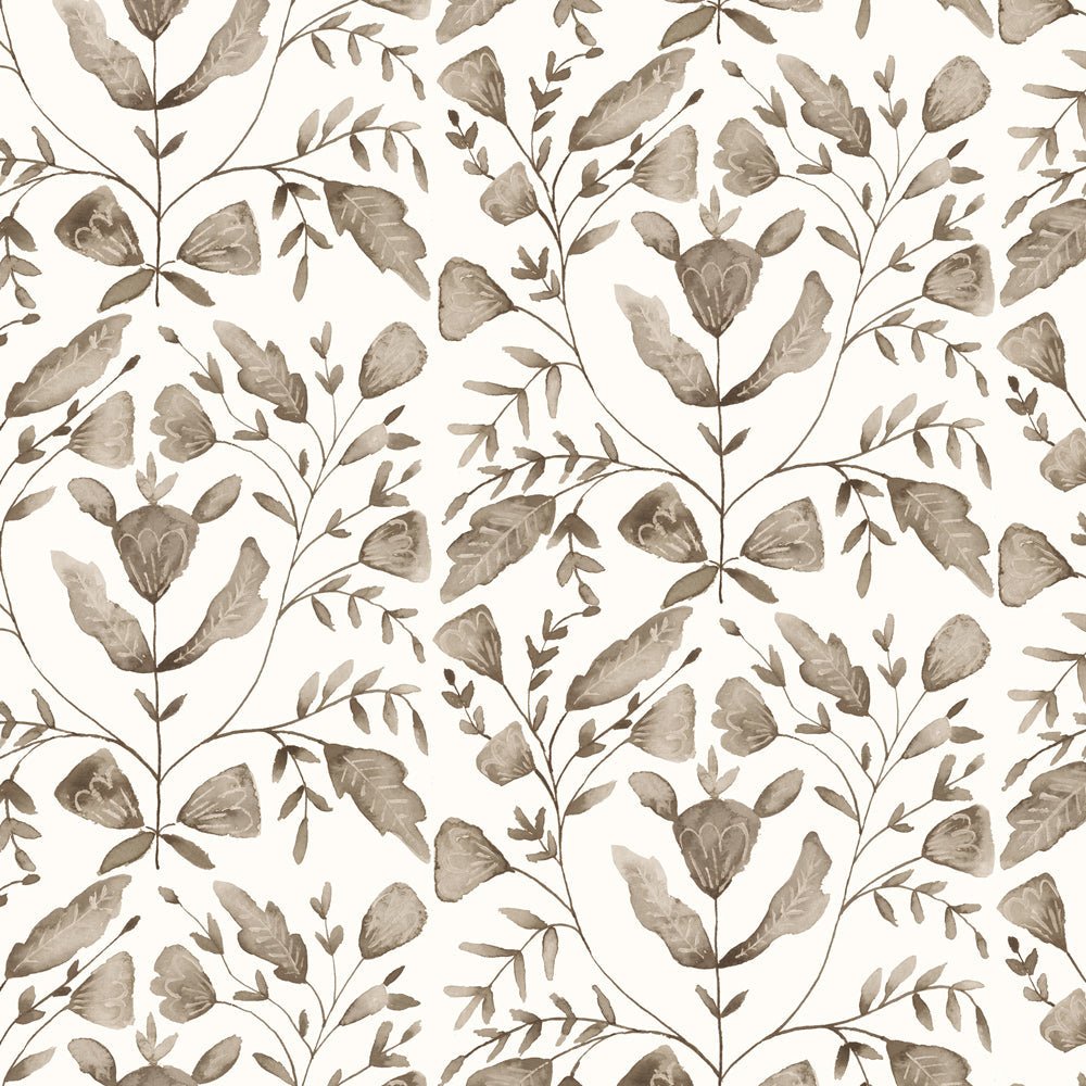 Juna Wallpaper - Stone - Voyage Maison - JUNA/WPO/STO - Premier Wallcovering