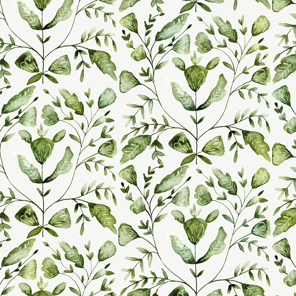 Juna Wallpaper - Sage - Voyage Maison - JUNA/WPO/SAG - Premier Wallcovering
