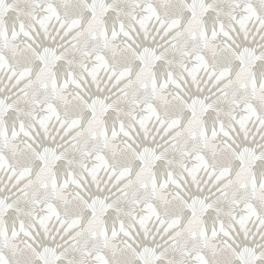 Jungle Cheetah Wallpaper - Silver - Ohpopsi - LBK50116W - Premier Wallcovering