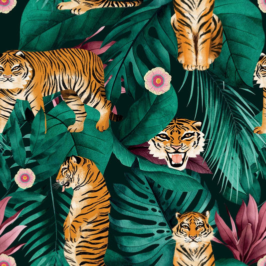 Jungle Is Massive Wallpaper - Jungle Green - Lust Home - LH900147 - Premier Wallcovering