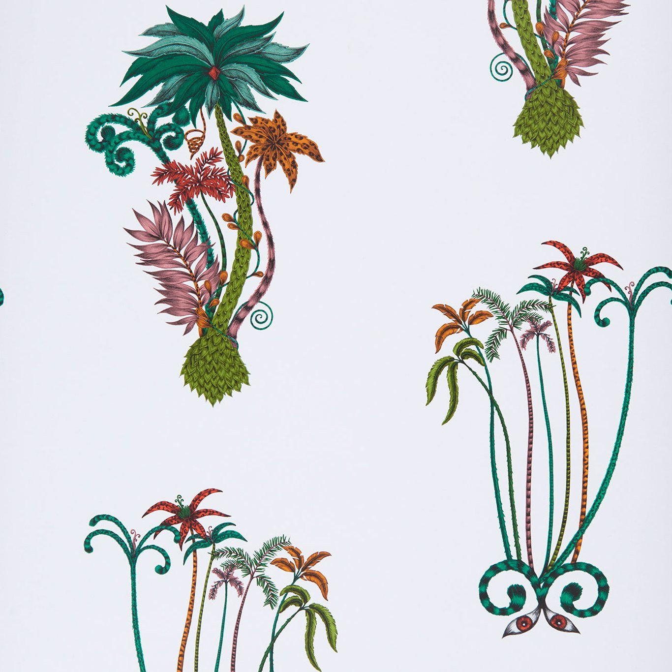 Jungle Palms Wallpaper - Jungle - Clarke & Clarke - Emma J Shipley - W0101/02 - Premier Wallcovering