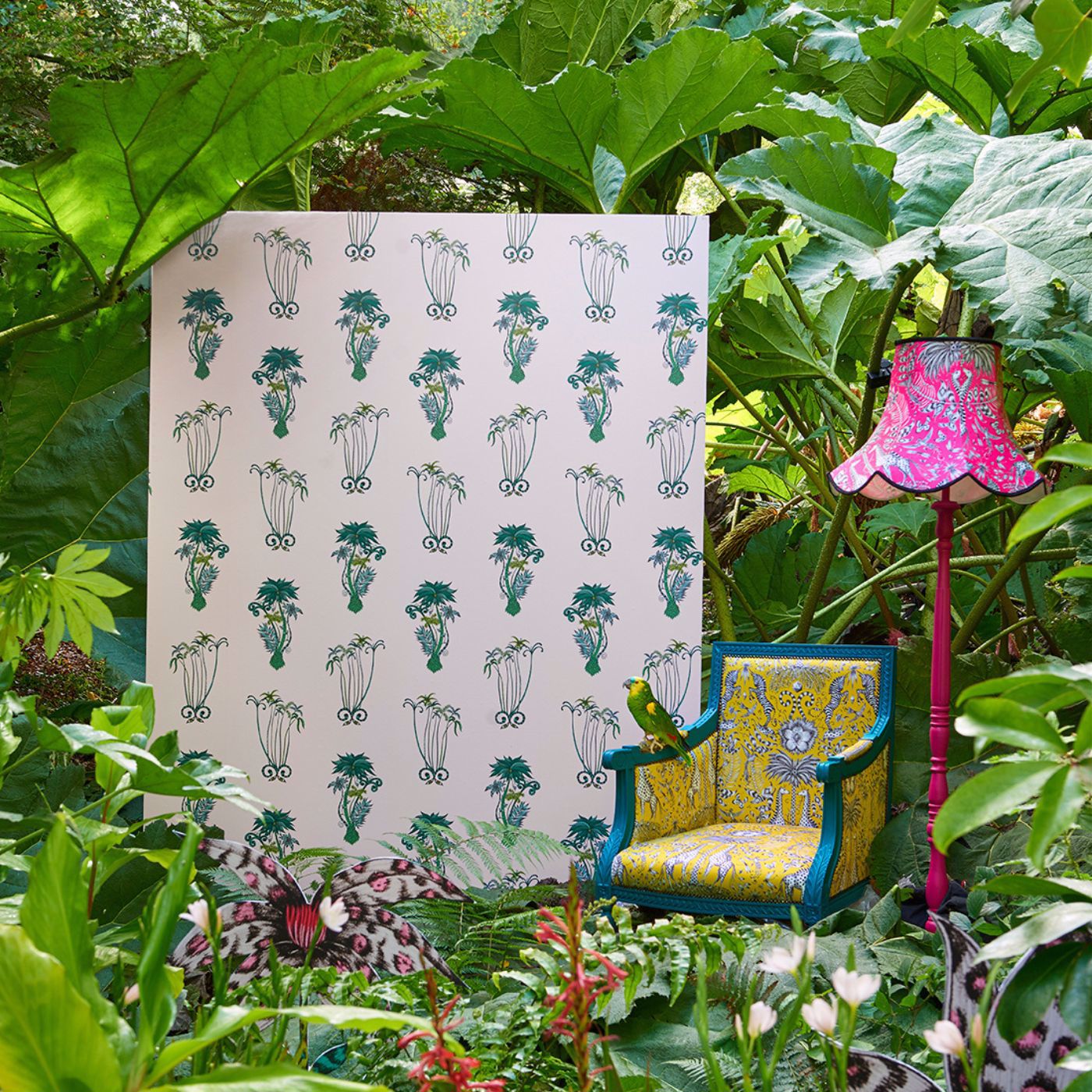 Jungle Palms Wallpaper - Navy - Clarke & Clarke - Emma J Shipley - W0101/03 - Premier Wallcovering