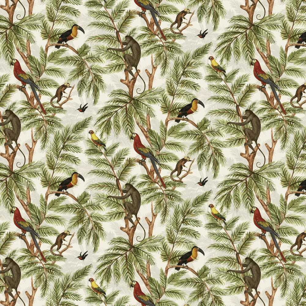 Jungle Print Wallpaper - Green - The Graduate Collection - MR1JPWAL - Premier Wallcovering