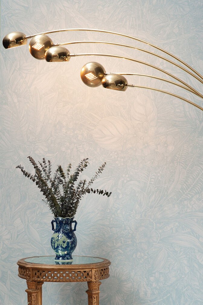 Jungle Tangle Superwide Wallpaper - Sea Glass - Timorous Beasties - SWP/JGTL/DWN/05 - Premier Wallcovering