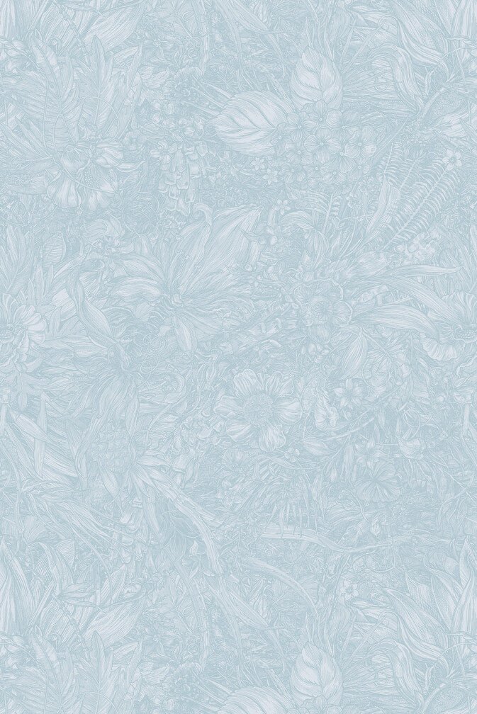 Jungle Tangle Superwide Wallpaper - Sea Glass - Timorous Beasties - SWP/JGTL/DWN/05 - Premier Wallcovering