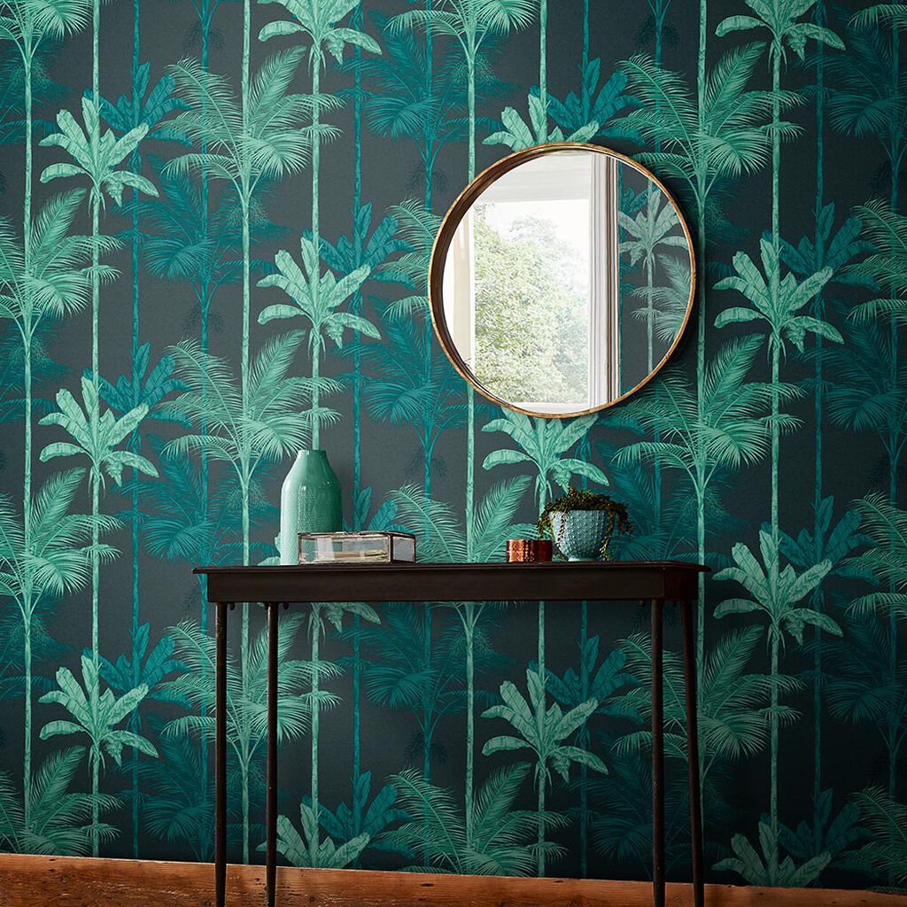 Jungle Wallpaper - Mood Green - Graham & Brown - 105916 - Premier Wallcovering