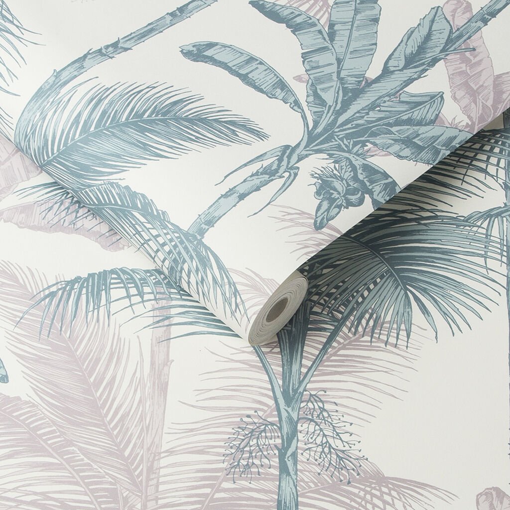 Jungle Wallpaper - Blush Green - Graham & Brown - 105915 - Premier Wallcovering