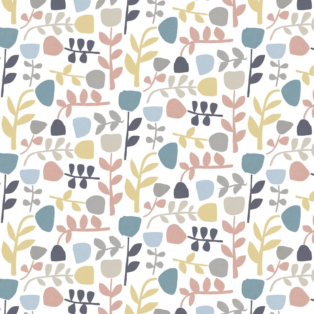 Juni Wallpaper - Blue/Pink - A Street Prints - FD26539 - Premier Wallcovering