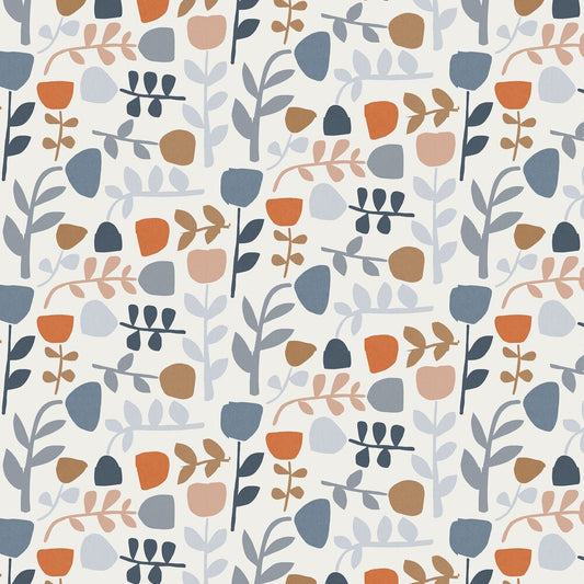 Juni Wallpaper - Blue/Red - A Street Prints - FD26535 - Premier Wallcovering