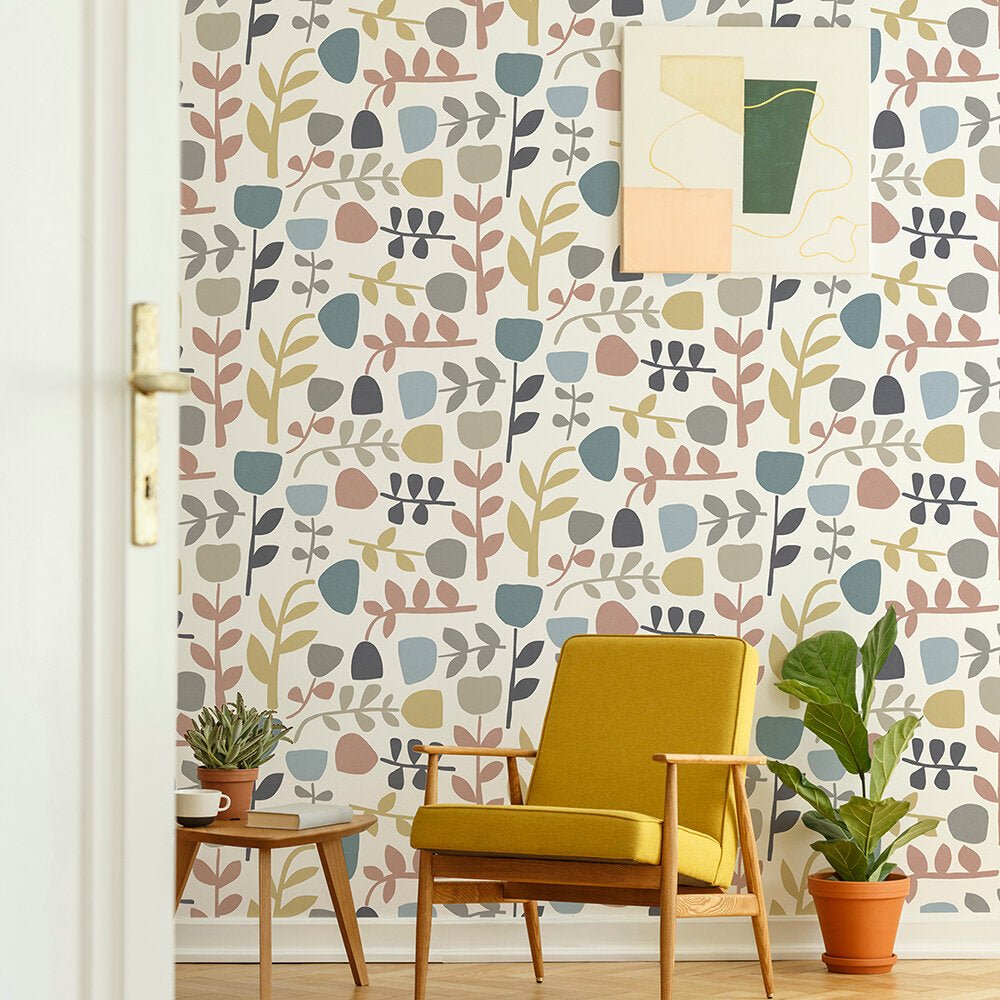 Juni Wallpaper - Blue/Pink - A Street Prints - FD26539 - Premier Wallcovering