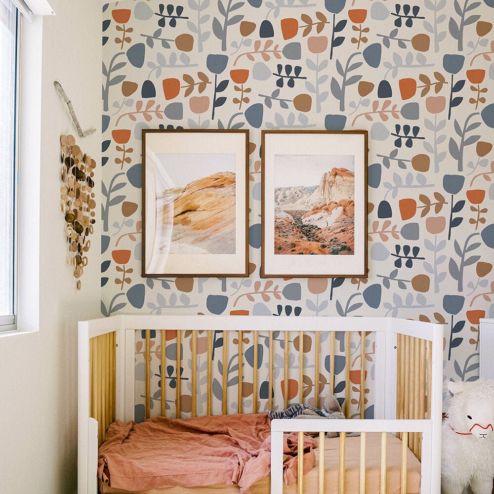 Juni Wallpaper - Blue/Red - A Street Prints - FD26535 - Premier Wallcovering