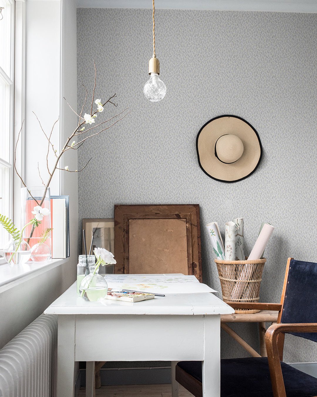 Junis Wallpaper - Gray - Midbec - 27019 - Premier Wallcovering