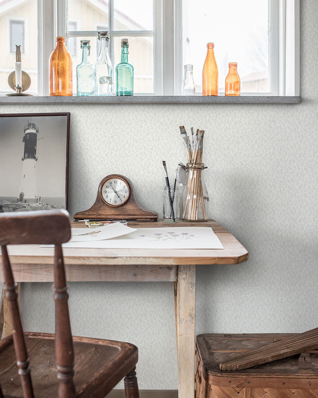 Junis Wallpaper - White - Midbec - 27018 - Premier Wallcovering