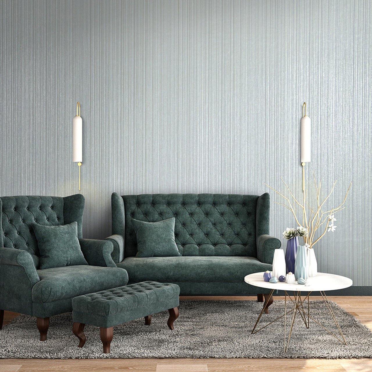 Jupiter Universe Wallpaper - Stone Blue - Hohenberger - 64615 - Premier Wallcovering
