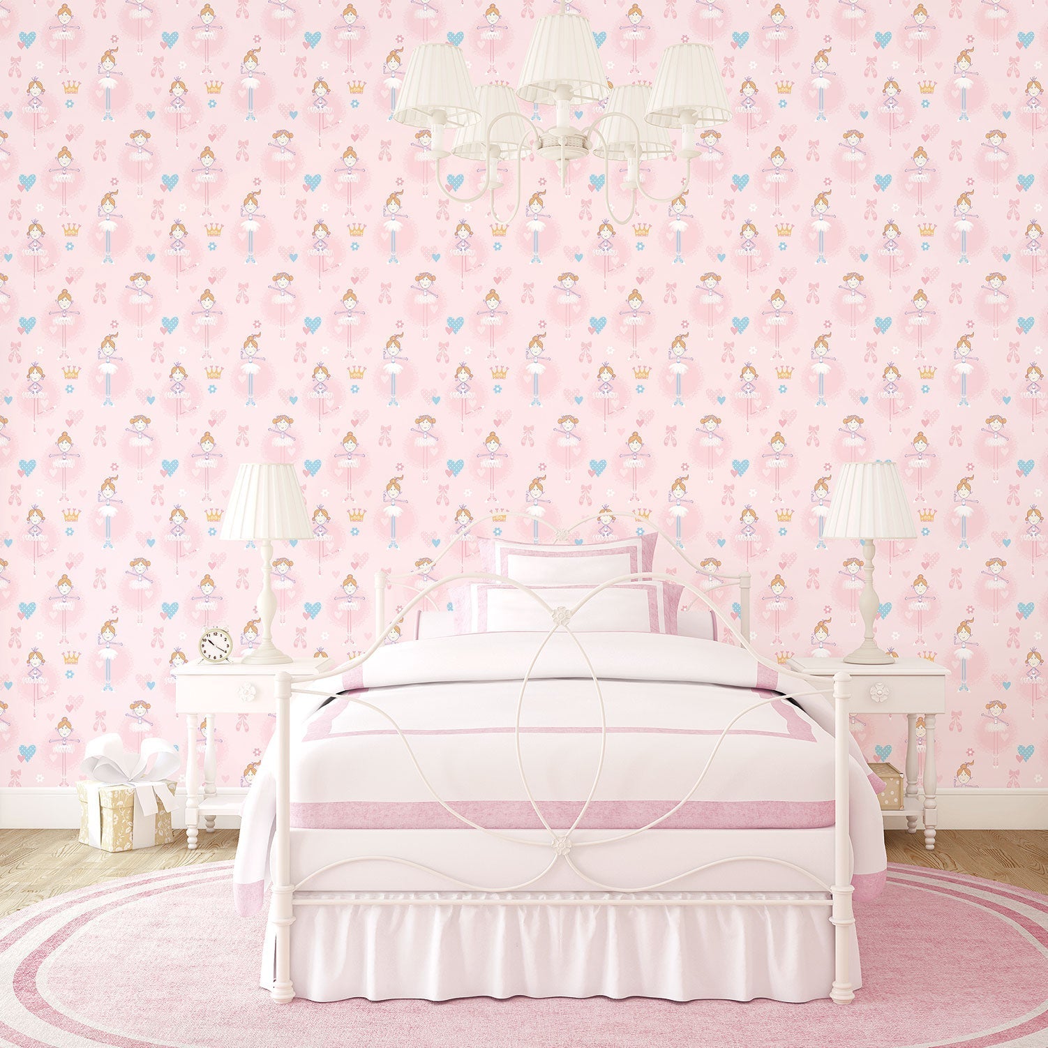 Just 4 Kids 2 Ballerina Wallpaper - Pink - Galerie - G56002 - Premier Wallcovering