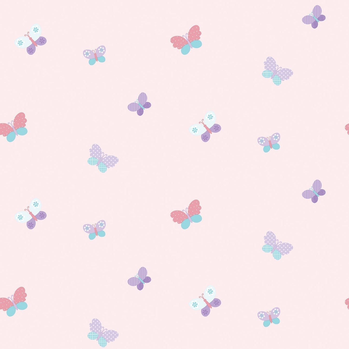 Just 4 Kids 2 Butterfly Wallpaper - Pink - Galerie - G56008 - Premier Wallcovering