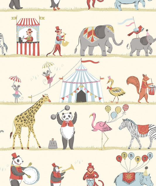 Just 4 Kids 2 Circus Wallpaper - Multi - Galerie - G56545 - Premier Wallcovering