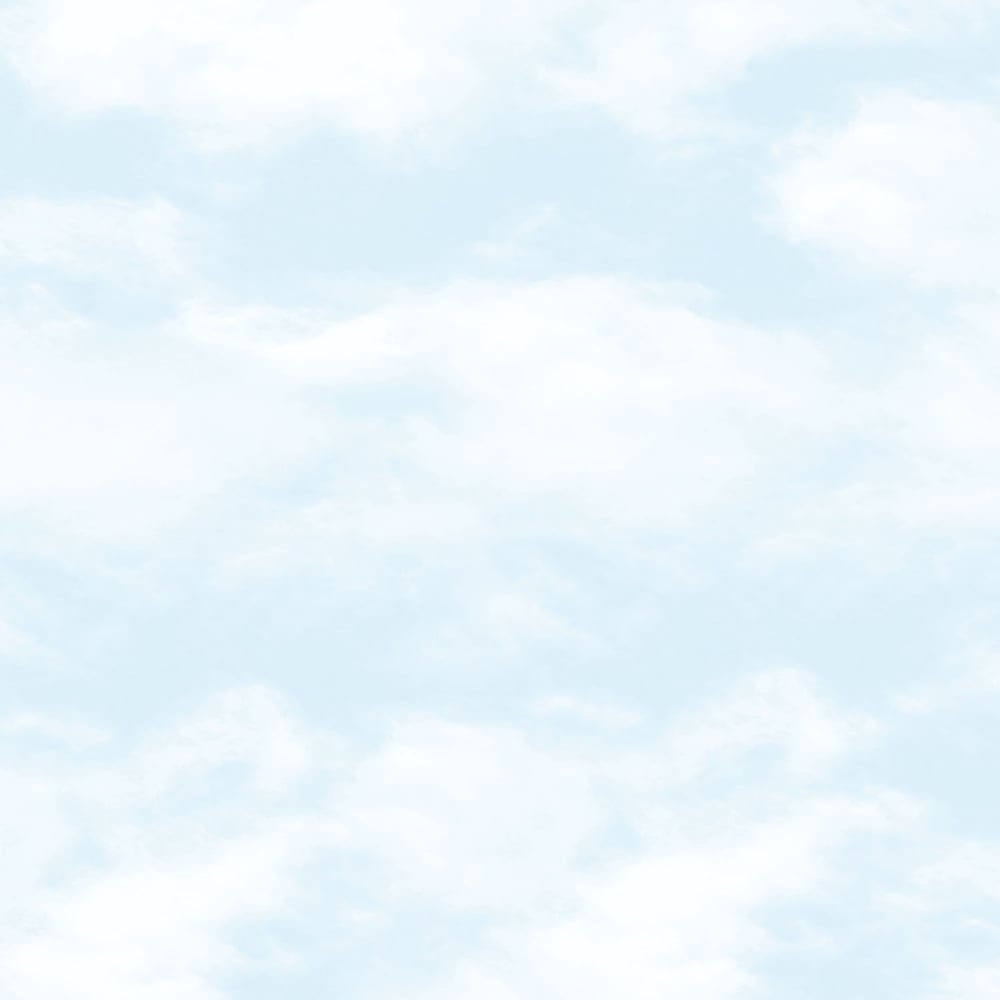 Just 4 Kids 2 Clouds Wallpaper - Blue - Galerie - G56533 - Premier Wallcovering