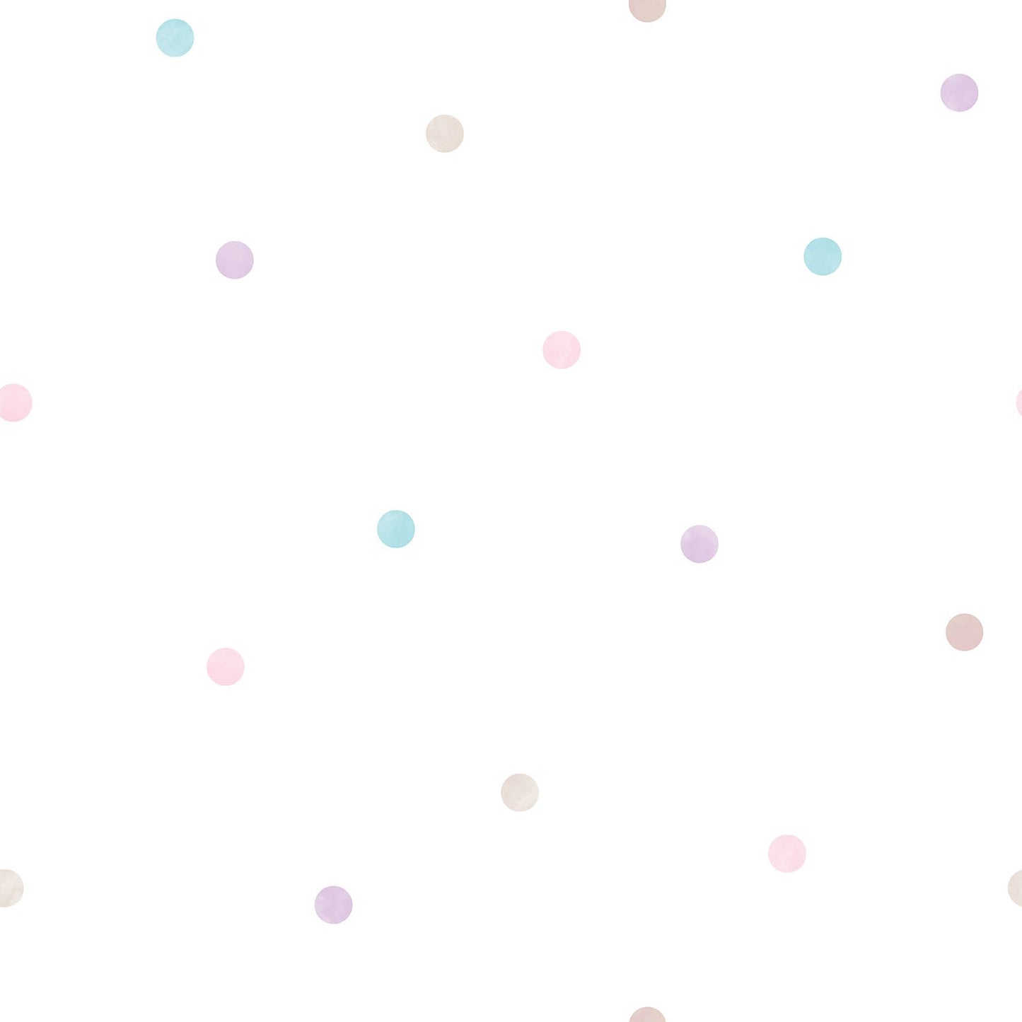 Just 4 Kids 2 Spots Wallpaper - Lilac / White - Galerie - G56522 - Premier Wallcovering