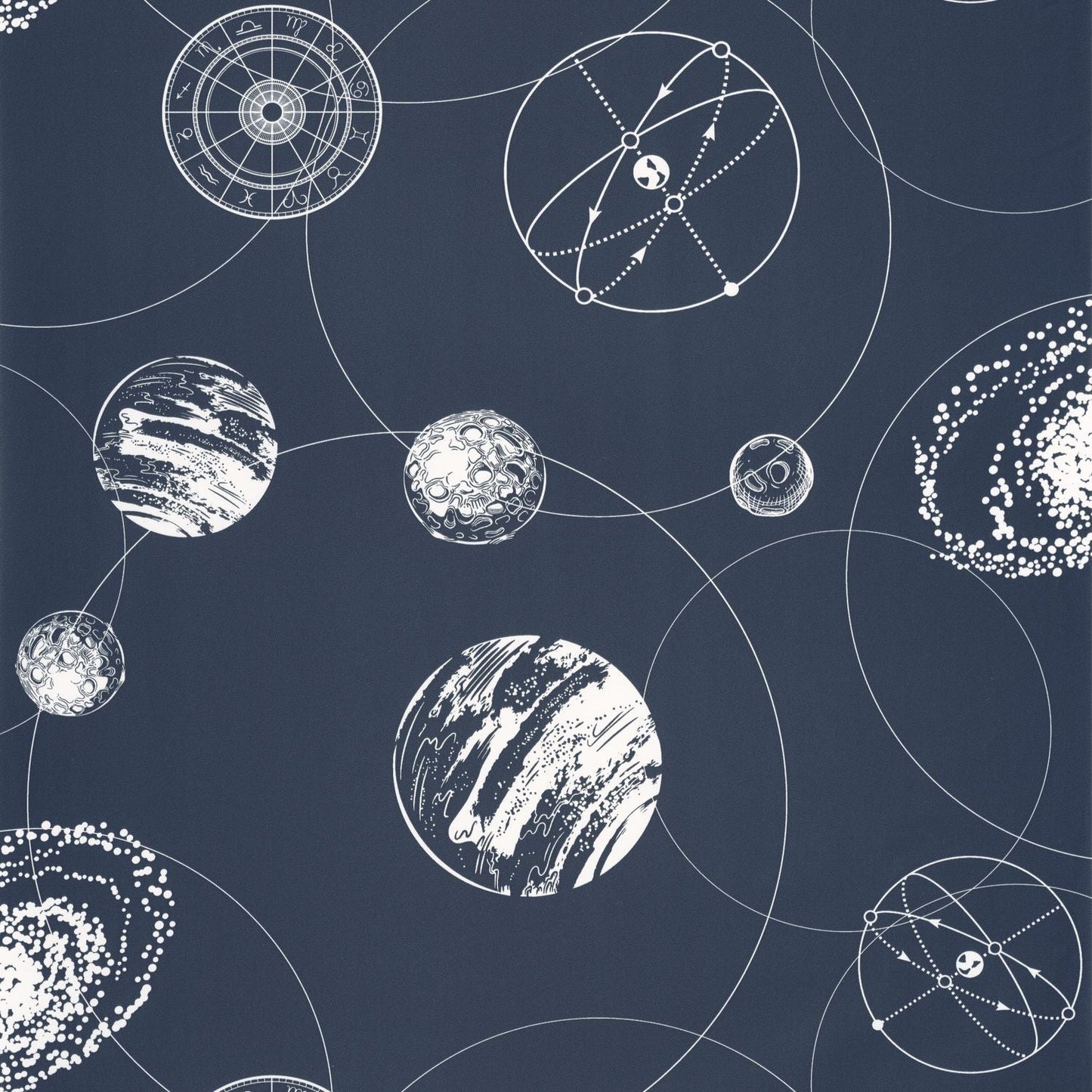 Just Fly Wallpaper - Bleu Nuit - Caselio - 103259124 - Premier Wallcovering