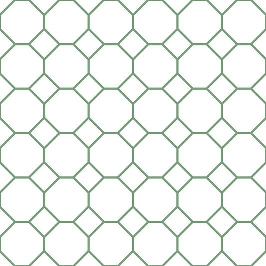 Just Kitchens Bee Hive Wallpaper - Green / White - Galerie - G45402 - Premier Wallcovering