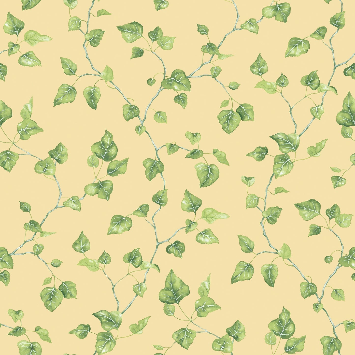 Just Kitchens Ivy Wallpaper - Yellow / Green - Galerie - G45430 - Premier Wallcovering