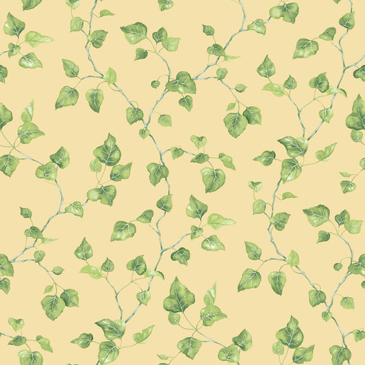 Just Kitchens Ivy Wallpaper - Yellow / Green - Galerie - G45430 - Premier Wallcovering
