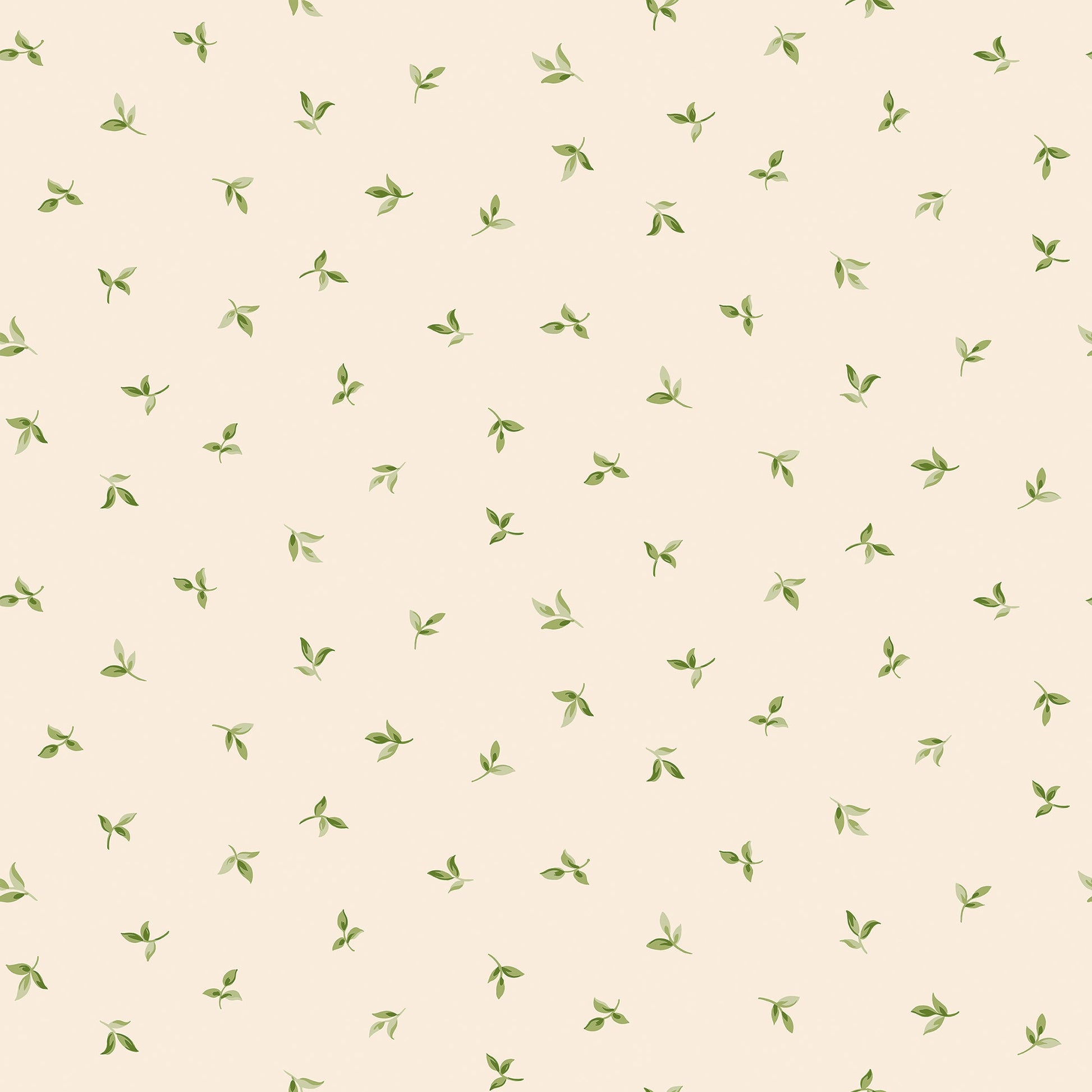 Just Kitchens Leaf Toss Wallpaper - Taupe / Green - Galerie - G45436 - Premier Wallcovering