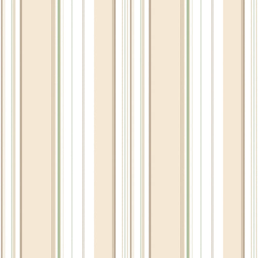 Just Kitchens Multi Stripe Wallpaper - Taupe / Green - Galerie - G45447 - Premier Wallcovering