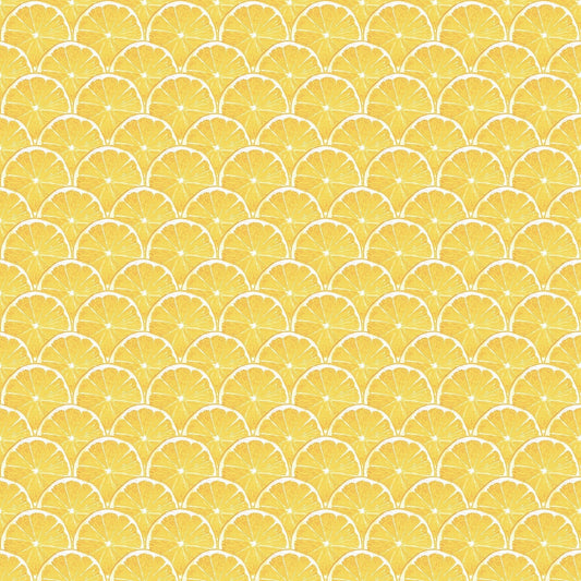 Just Kitchens Lemon Scallop Wallpaper - Yellow - Galerie - G45438 - Premier Wallcovering