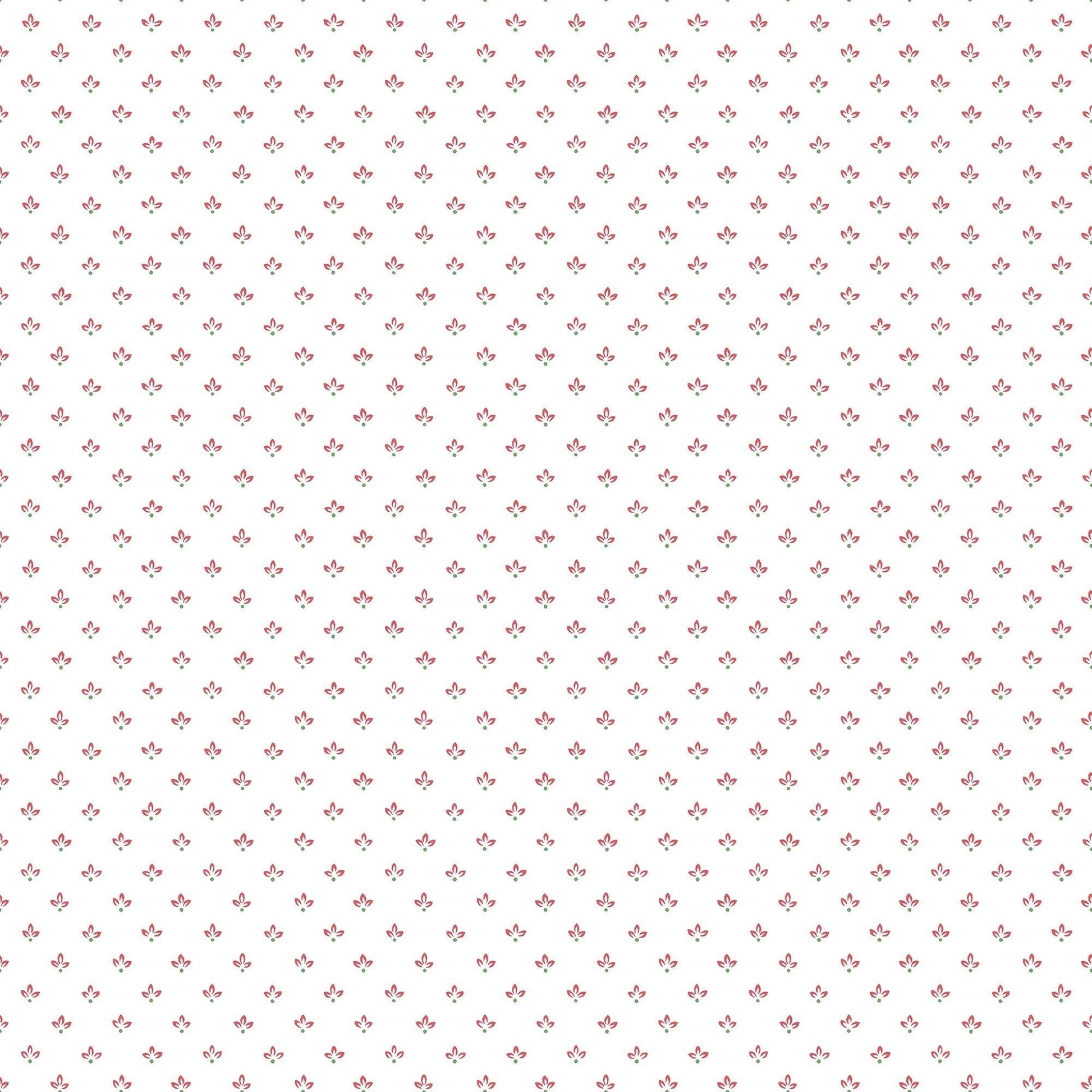 Just Kitchens Tri Leaf Wallpaper - Red / Green - Galerie - G45460 - Premier Wallcovering