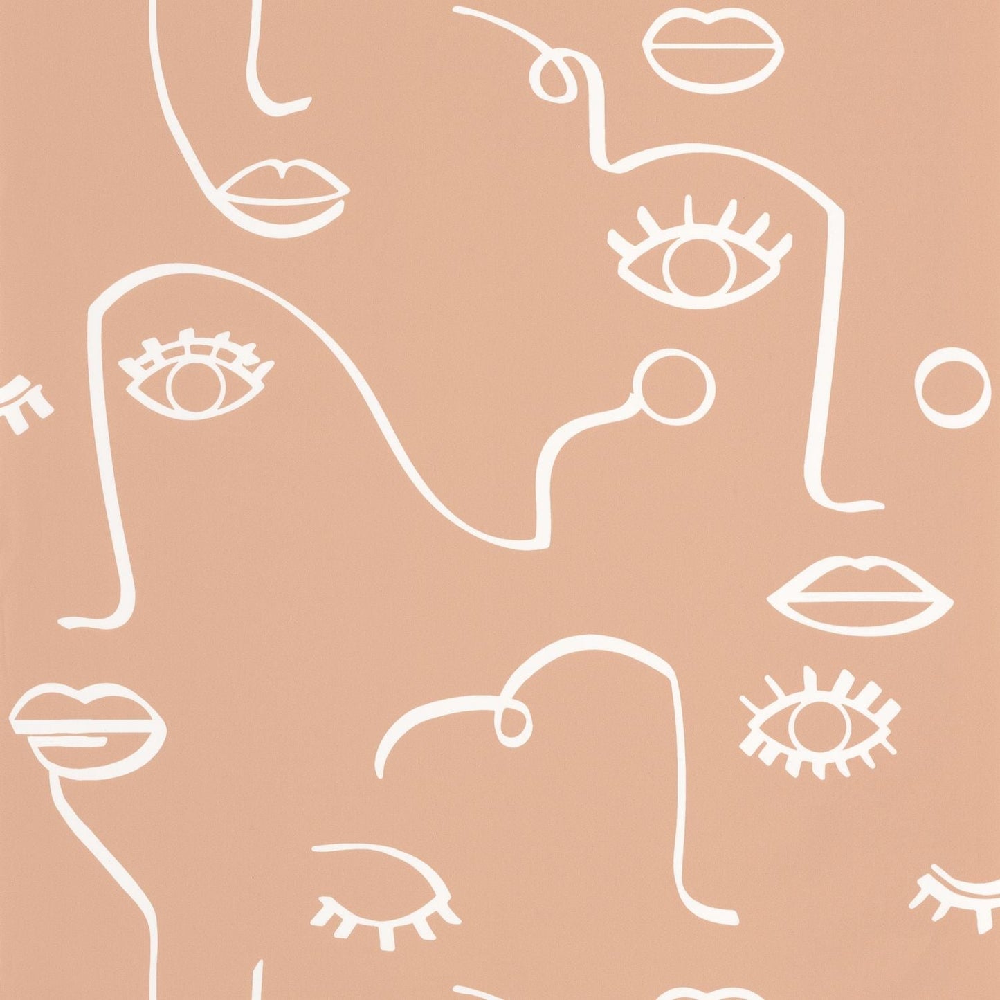 Just Smile Wallpaper - Nude - Caselio - 103334040 - Premier Wallcovering
