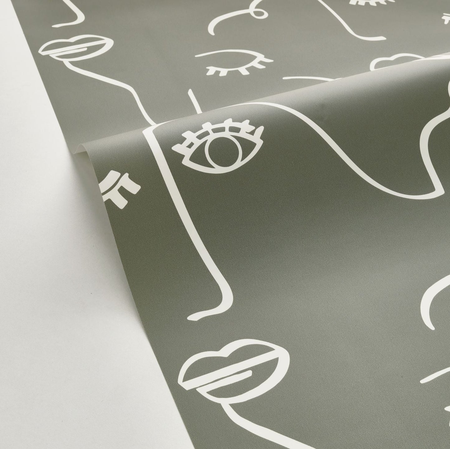 Just Smile Wallpaper - Kaki - Caselio - 103337007 - Premier Wallcovering