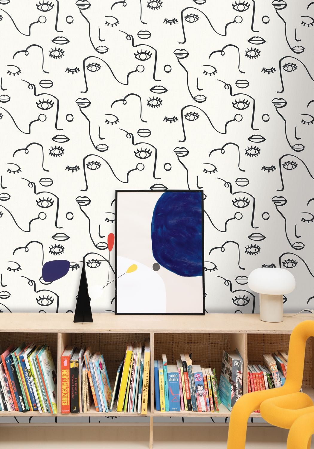 Just Smile Wallpaper - Noir Et Blanc - Caselio - 103339010 - Premier Wallcovering