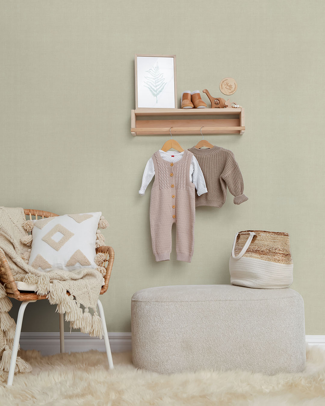 Jute Wallpaper - Beige - Midbec - 16018 - Premier Wallcovering