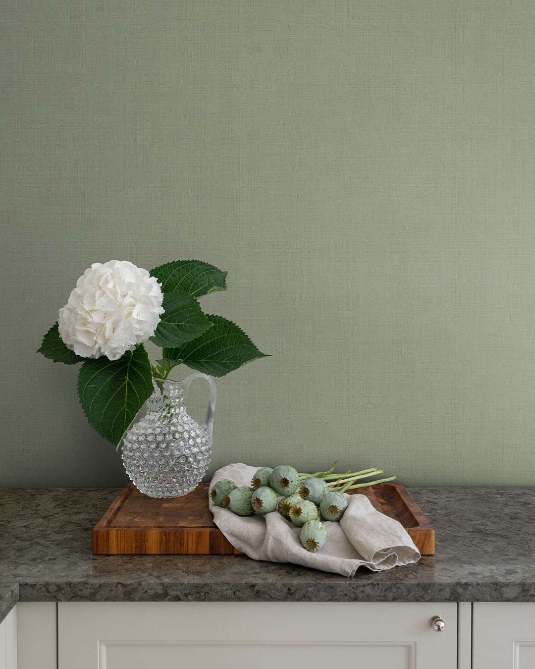 Jute Wallpaper - Dark Gray - Midbec - 16023 - Premier Wallcovering