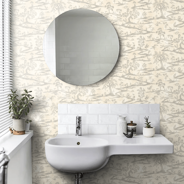 Kaiwa Wallpaper - Wolf Mist - Ohpopsi - HAN50108W - Premier Wallcovering