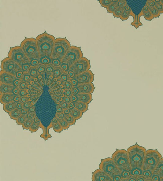Kalapi Wallpaper - Peacock - DCPW216757 - Sanderson - Premier Wallcovering