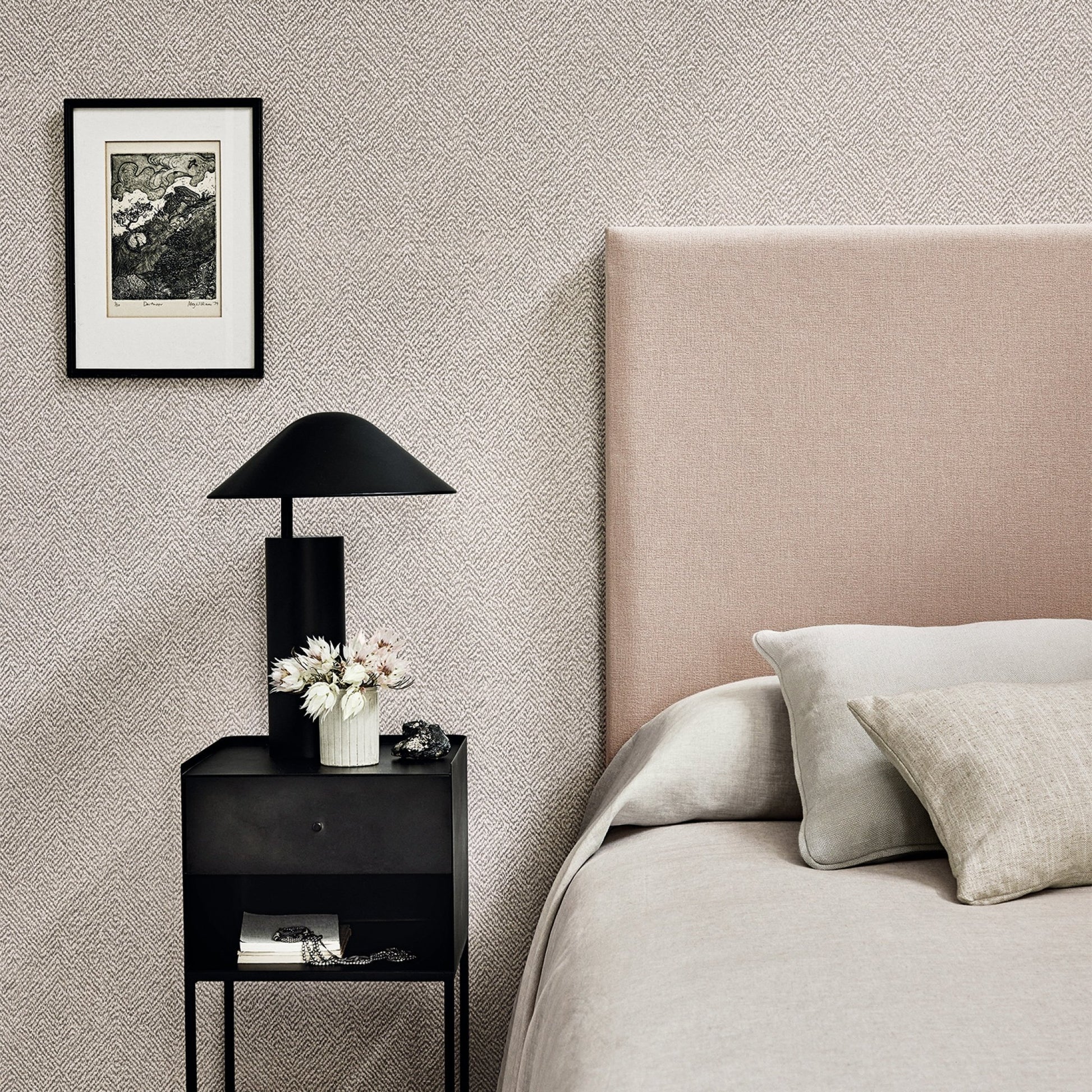 Kali Wallpaper - Grey Mist - Romo - Picota - W435/03 - Premier Wallcovering