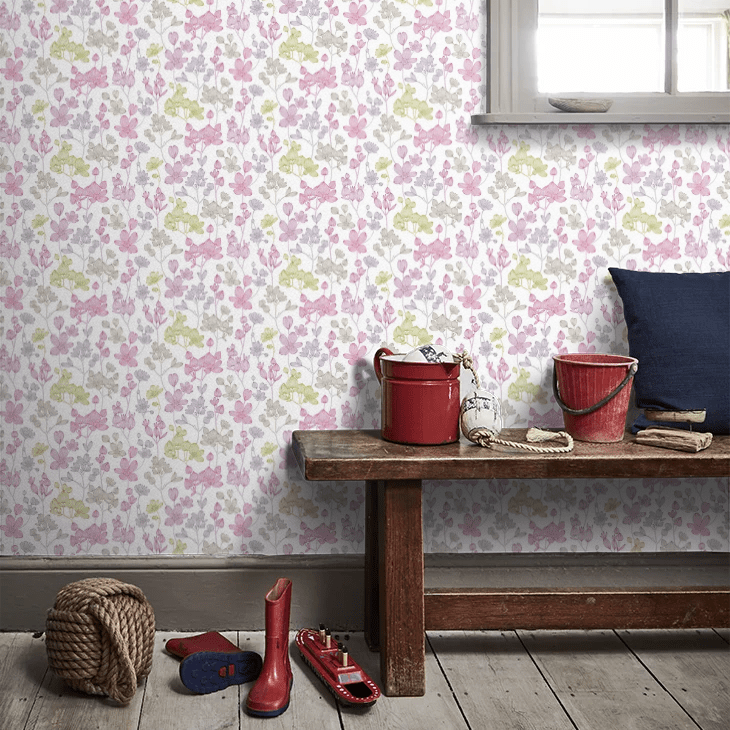 Kalina Wallpaper - Pretty Pink - Ohpopsi - JRD50136W - Premier Wallcovering