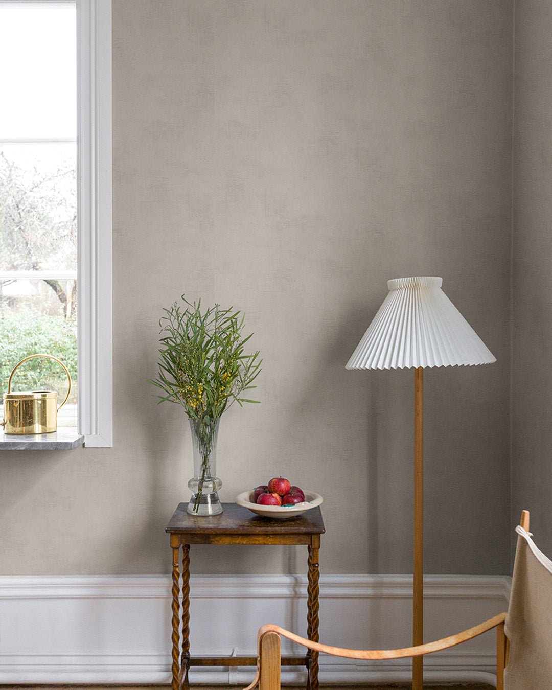Kalk Berga Wallpaper - Gray/Beige - Midbec - 61015 - Premier Wallcovering