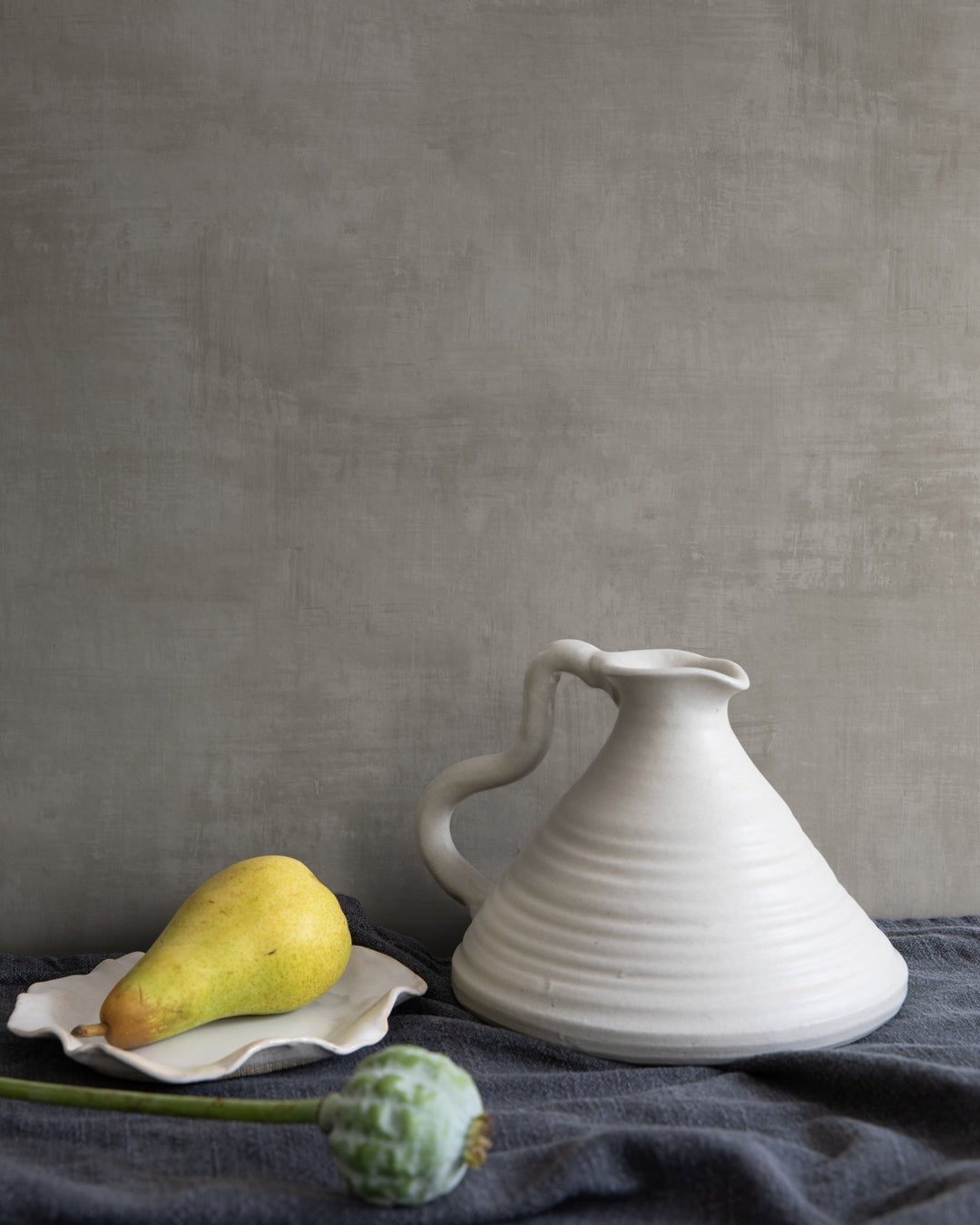 Kalk Berga Wallpaper - Charcoal - Midbec - 61025 - Premier Wallcovering