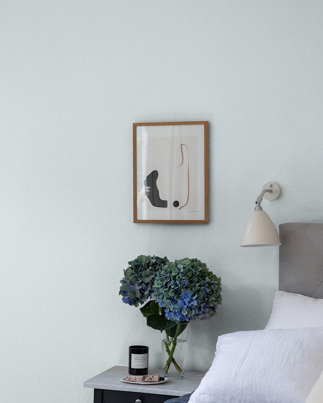 Kalk Klinte Wallpaper - Pale Blue - Midbec - 61073 - Premier Wallcovering