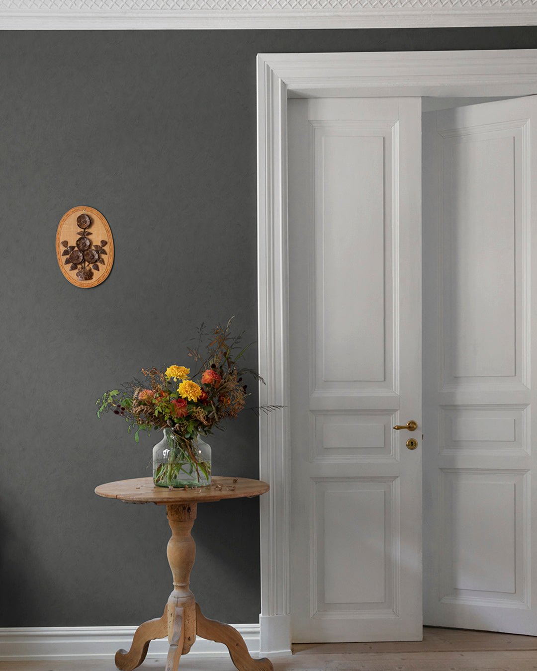 Kalk Sala Wallpaper - Gray/Black - Midbec - 61042 - Premier Wallcovering