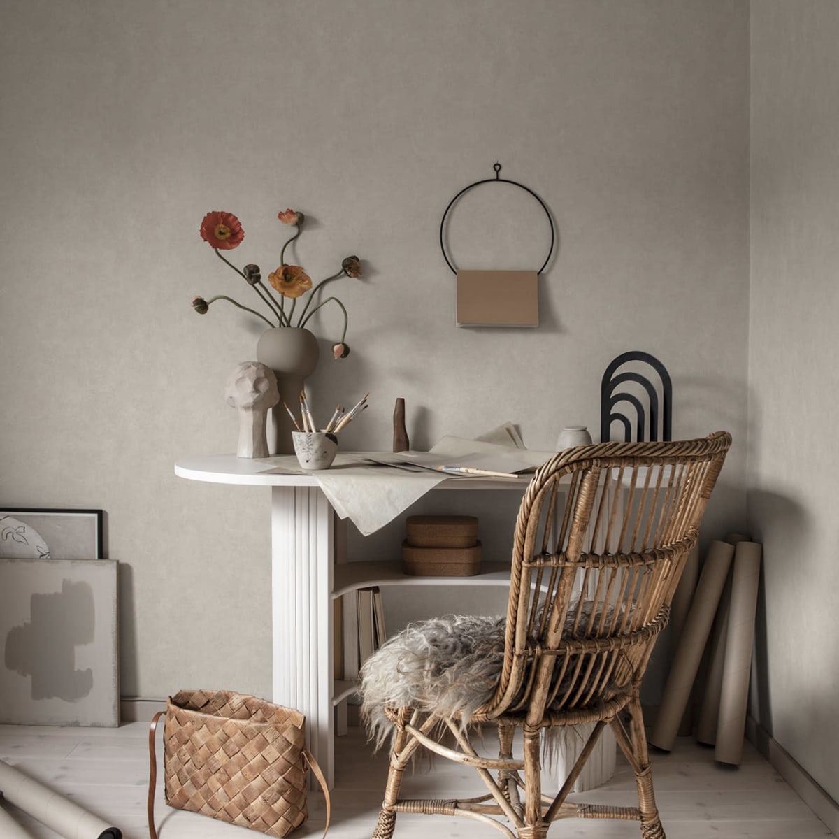 Kalk Wallpaper - Sandstone - Sandberg - S10292 - Premier Wallcovering